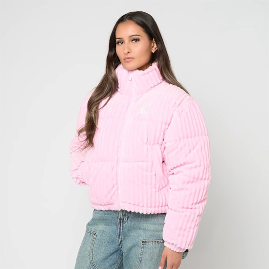 Karl Kani Γυναικείο μπουφάν Corduroy Short Puffer Jacket